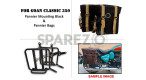 For Royal Enfield Goan Classic 350 Military Pannier Bags Golden Black and Mounting - SPAREZO For Royal Enfield Goan Classic 350 Military Pannier Bags Golden Black and Mounting - SPAREZO